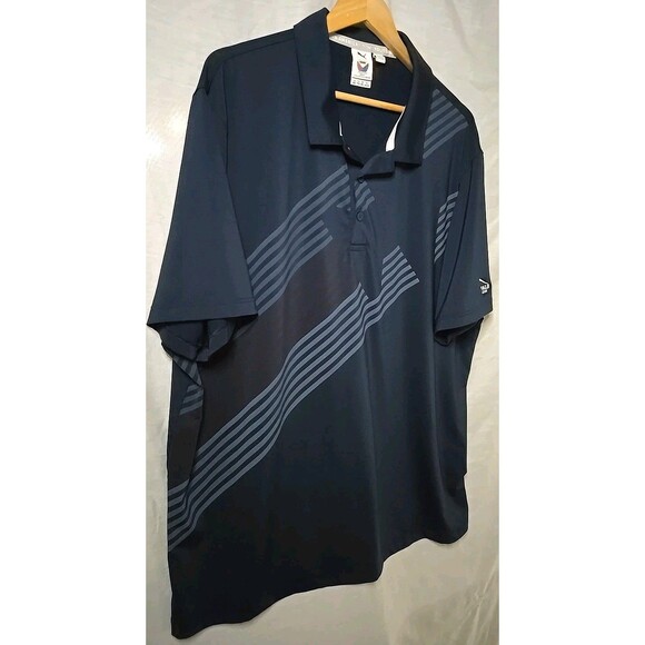 Puma Volition America Polo Shirt, Sz XXL, Blue, Buffalo Golf Club - Picture 3 of 9